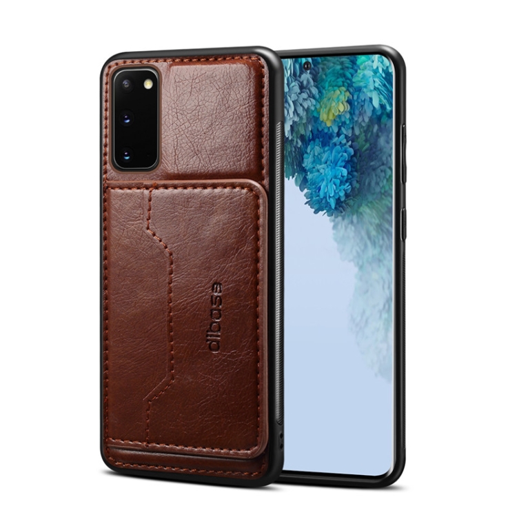 

For Samsung Galaxy S20 FE 5G Dibase 2 in 1 Crazy Horse Texture PU Leather Case with Holder & Card Slot(Coffee)