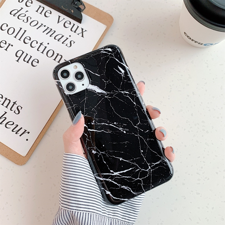 

Marble Pattern TPU Protective Case For iPhone 11 Pro(Black)