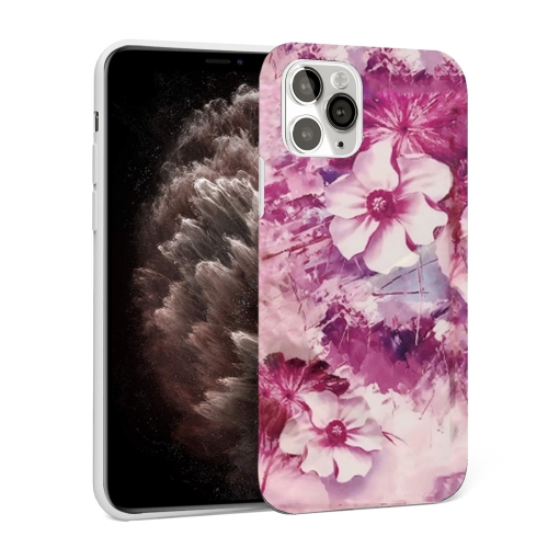 

Glossy Marble Pattern TPU Protective Case For iPhone 11 Pro Max(Rose Red)