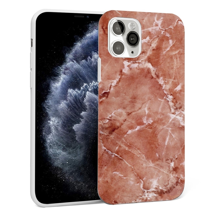 

Glossy Marble Pattern TPU Protective Case For iPhone 11 Pro(Vermilion)