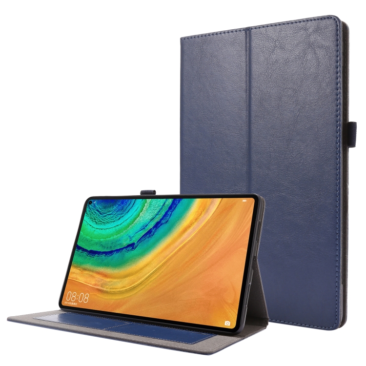 

For Huawei Honor V6 / MatePad 10.4 inch Crazy Horse Texture Horizontal Flip Leather Case with 2-folding Holder & Card Slot(Dark Blue)