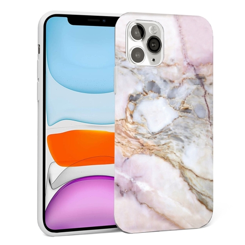 

Glossy Marble Pattern TPU Protective Case For iPhone 12 mini(Purple Grey)