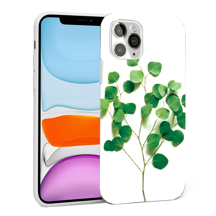 

Glossy Plant Pattern TPU Protective Case For iPhone 11(Grass)