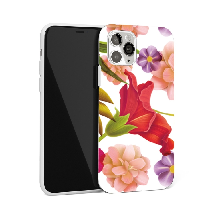 

Glossy Flower Pattern TPU Protective Case For iPhone 12 / 12 Pro(F5)