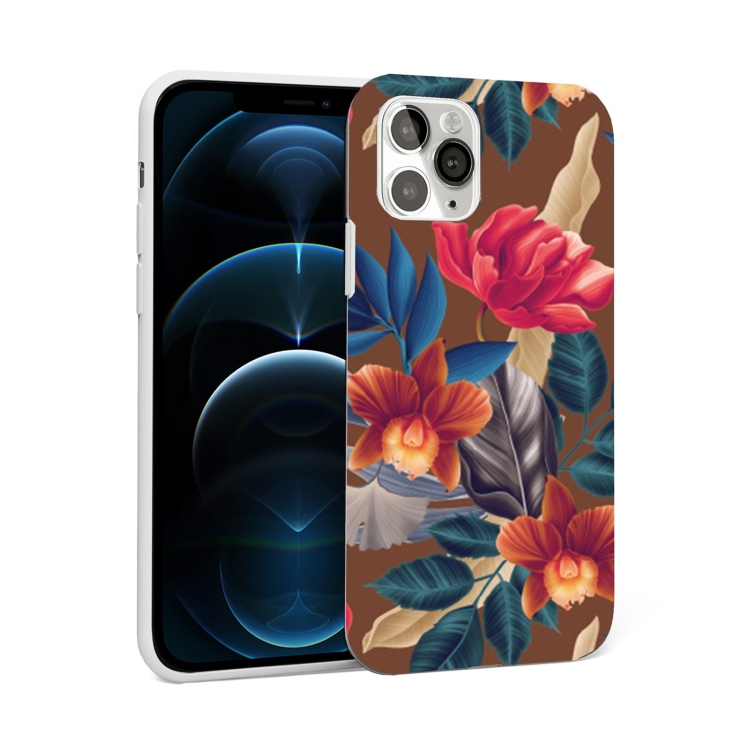 

Glossy Flower Pattern TPU Protective Case For iPhone 12 Pro Max(F3)