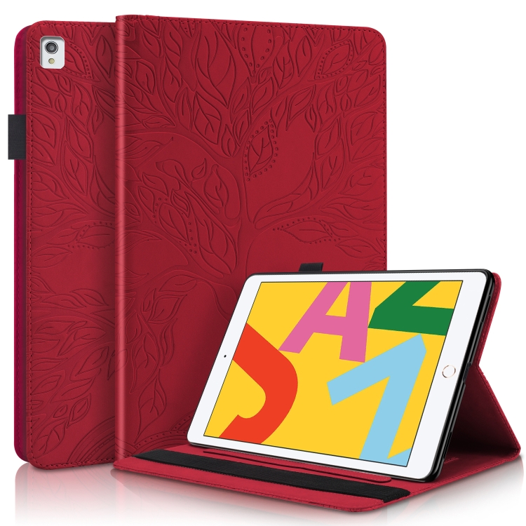 

Life Tree Series Horizontal Flip Leather Case with Holder & Card Slots & Pen Slot & Sleep / Wake-up Function For iPad 10.2 / iPad Pro 10.5 inch(Red)