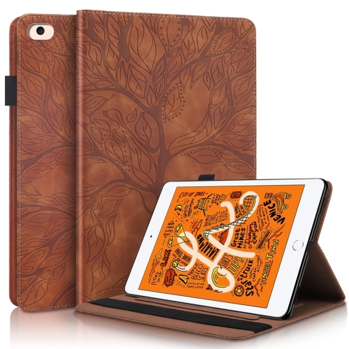 

Life Tree Series Horizontal Flip Leather Case with Holder & Card Slots & Pen Slot & Sleep / Wake-up Function For iPad mini (2019) / 4 / 3 / 2 / 1(Brown)