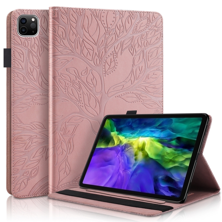 

Life Tree Series Horizontal Flip Leather Case with Holder & Card Slots & Pen Slot & Sleep / Wake-up Function For iPad Pro 11 (2020)(Rose Gold)