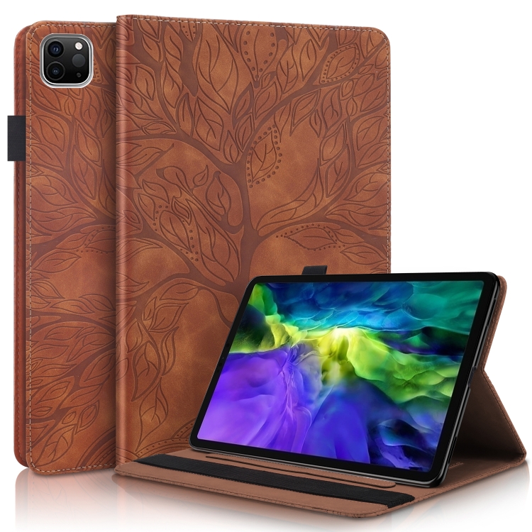 

Life Tree Series Horizontal Flip Leather Case with Holder & Card Slots & Pen Slot & Sleep / Wake-up Function For iPad Pro 11 (2020)(Brown)