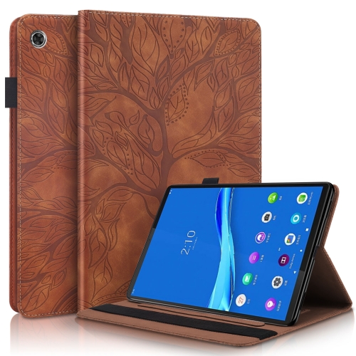 

For Lenovo Tab M10 Plus Life Tree Series Horizontal Flip Leather Case with Holder & Card Slots & Pen Slot(Brown)