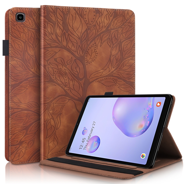 

For Samsung Galaxy Tab A 8.4 SM-T307 Life Tree Series Horizontal Flip Leather Case with Holder & Card Slots & Pen Slot(Brown)