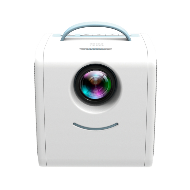 

Q2 LED 1080P Mini Portable Projector Children Projector, Plug Type:US Plug(Blue White)