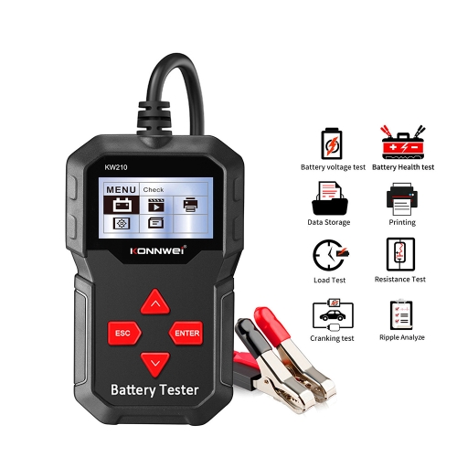 

KONNWEI KW210 Car Battery Test Battery Capacity Resistance Battery Detector