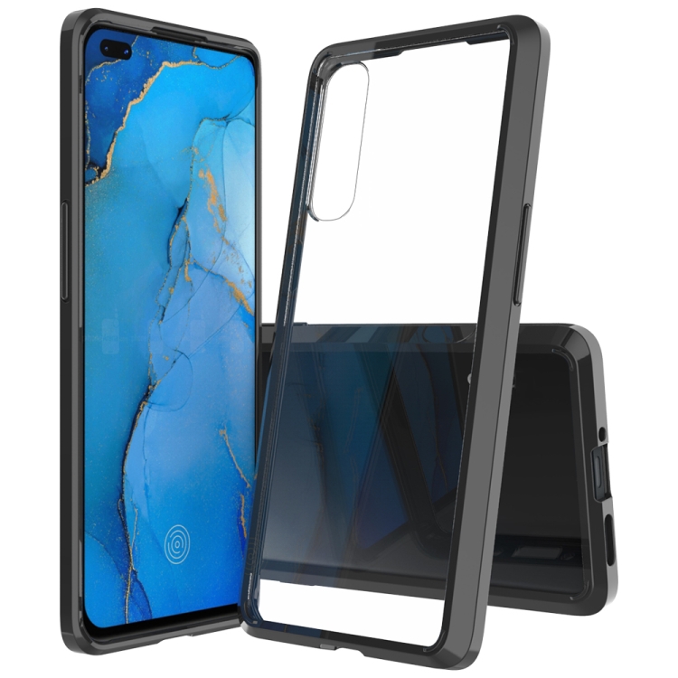 

For OPPO Find X2 Neo Scratchproof TPU + Acrylic Protective Case(Black)