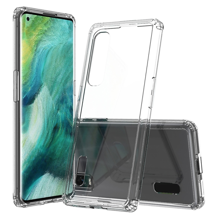 

For OPPO Find X2 Pro Scratchproof TPU + Acrylic Protective Case(Transparent)