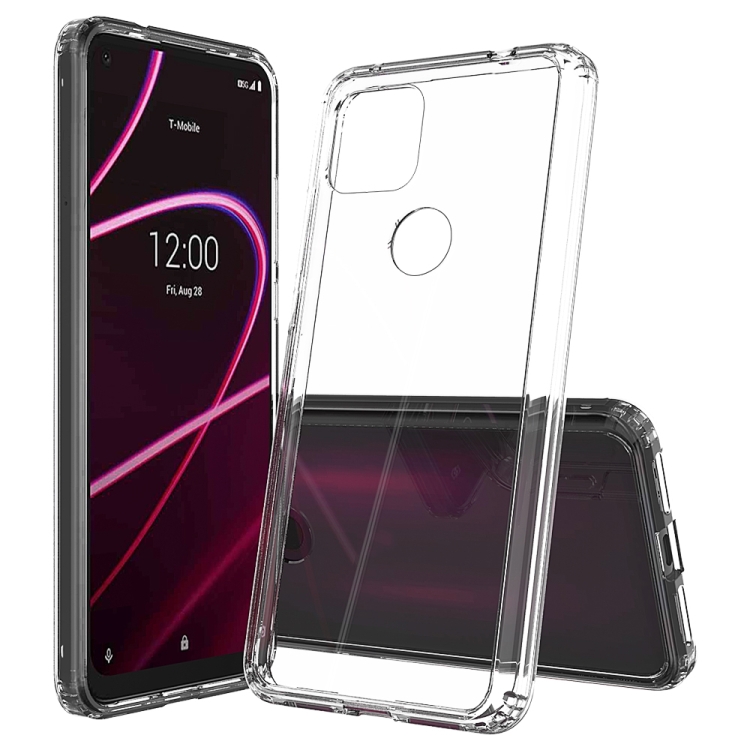 

For T-mobile Revvl 5G Scratchproof TPU + Acrylic Protective Case(Transparent)