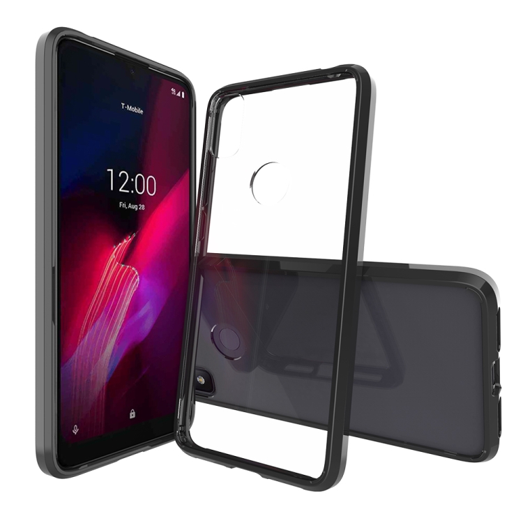 

For T-mobile Revvl 4 Scratchproof TPU + Acrylic Protective Case(Black)