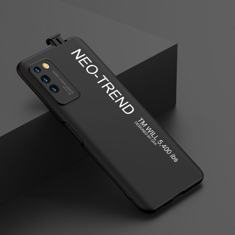 

For Huawei Honor X10 GKK Liquid Silicone Painted TPU Case(Black)