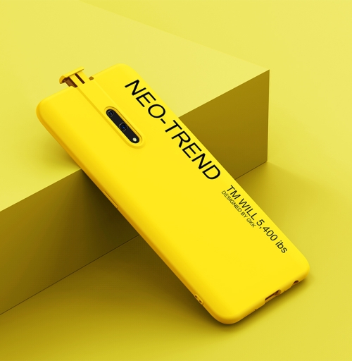 

For OPPO K3 / Realme X GKK Liquid Silicone Painted TPU Case(Yellow)