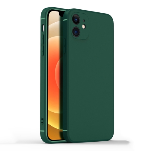 

CAFELE Shockproof Full Coverage Frosted Silicone Case For iPhone 12(Dark Green)