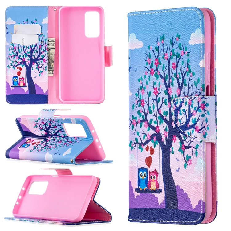 

For Xiaomi Mi 10T / 10 Pro 5G Colored Drawing Pattern Horizontal Flip Leather Case with Holder & Card Slots & Wallet(Owl)