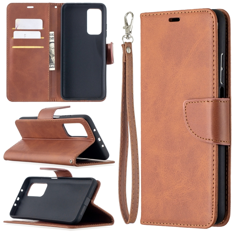 

For Xiaomi Mi 10T 5G Retro Lambskin Texture Pure Color Horizontal Flip PU Leather Case with Holder & Card Slots & Wallet & Lanyard(Brown)
