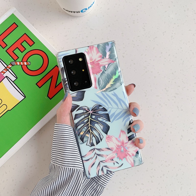 

For Samsung Galaxy A41 EU Version Laser Flowers Pattern TPU Protective Case(Fresh Red Flower)