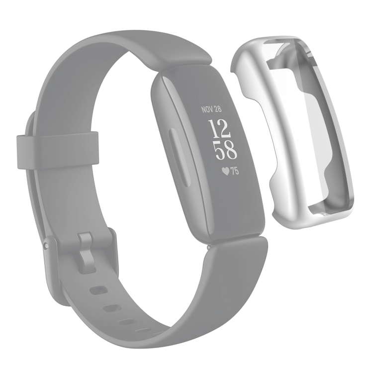 

For Fitbit Inspire 2 TPU Electroplating Protective Case Cover(Silver)