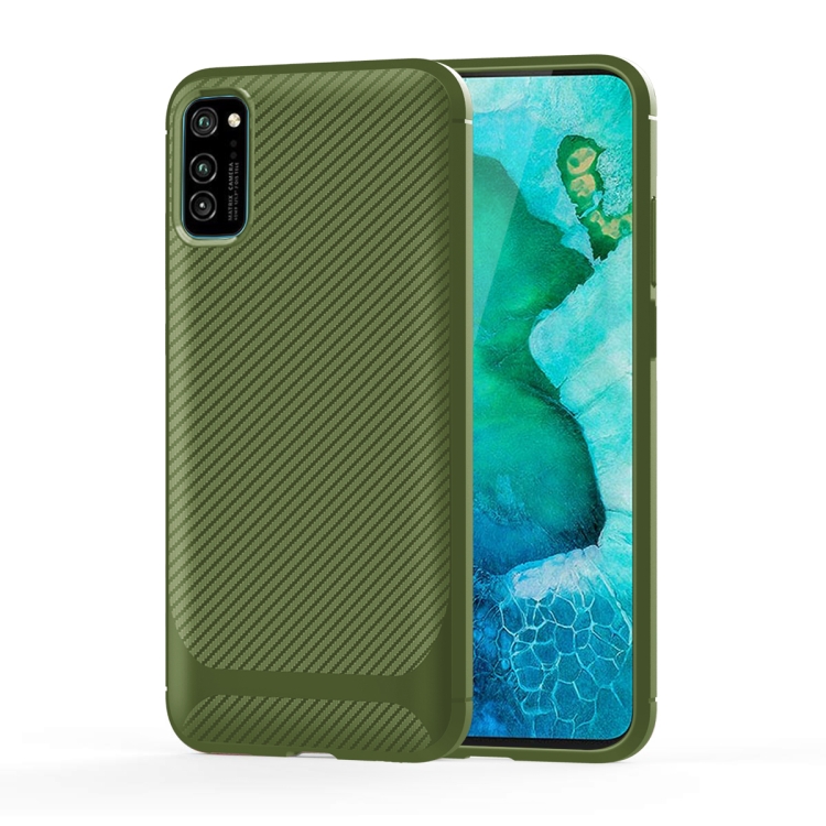 

For vivo V19 / V17 (Indian Version) Carbon Fiber Texture Shockproof TPU Protective Case(Green)