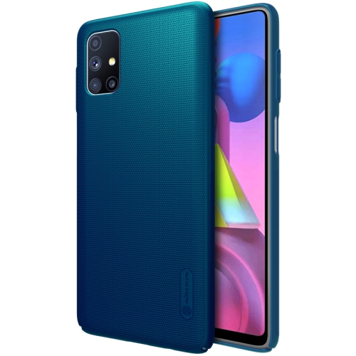 

For Samsung Galaxy M51 NILLKIN Frosted Concave-convex Texture PC Protective Case(Peacock Blue)