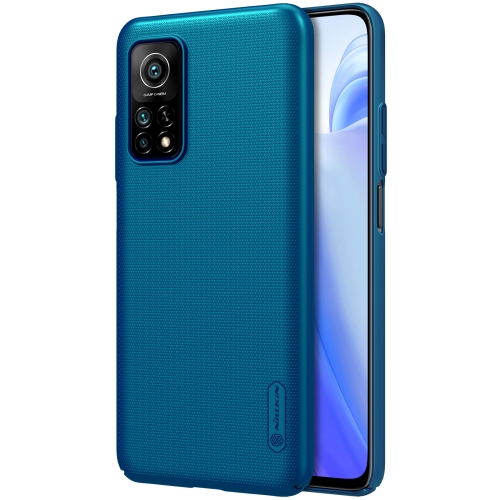 

For Xiaomi Mi 10T / 10T Pro 5G NILLKIN Frosted Concave-convex Texture PC Protective Case(Peacock Blue)