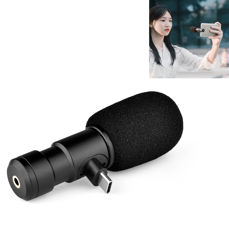 

YELANGU MIC06-C Type-C Interface Portable Live Broadcast Interview Mobile Phone Recording Microphone