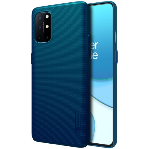 

For OnePlus 8T NILLKIN Frosted Concave-convex Texture PC Protective Case(Peacock Blue)