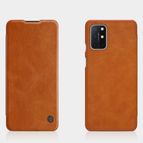 

For OnePlus 8T NILLKIN QIN Series Crazy Horse Texture Horizontal Flip Leather Case with Card Slot(Brown)