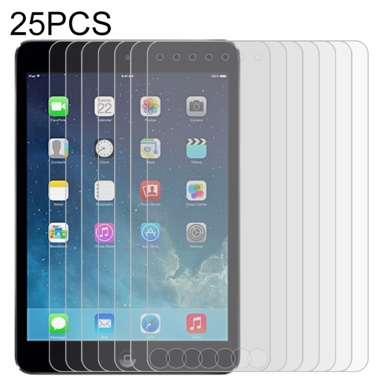 

25 PCS Full Screen HD PET Screen Protector For iPad mini 3 / 2 / 1