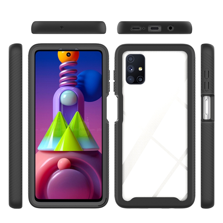 

For Samsung Galaxy M51 Starry Sky Solid Color Series Shockproof PC + TPU Protective Case(White)