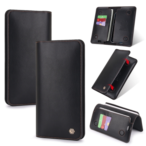 

POLA Universal Dual Phone Horizontal Flip Leather Case with Card Slots & & Wallet(Black)