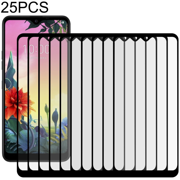 

For LG K50S 25 PCS Full Glue Full Screen Tempered Glass Film