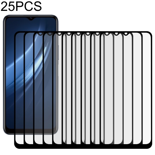 

For vivo iQOO U1x 25 PCS Full Glue Full Screen Tempered Glass Film