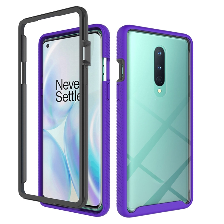 

For OnePlus 8 Starry Sky Solid Color Series Shockproof PC + TPU Protective Case(Purple)