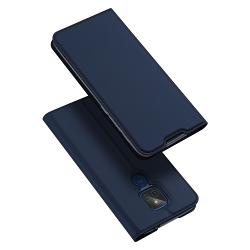 

For Motorola Moto G9 Play / E7 Plus DUX DUCIS Skin Pro Series Horizontal Flip PU + TPU Leather Case with Holder & Card Slots(Blue)