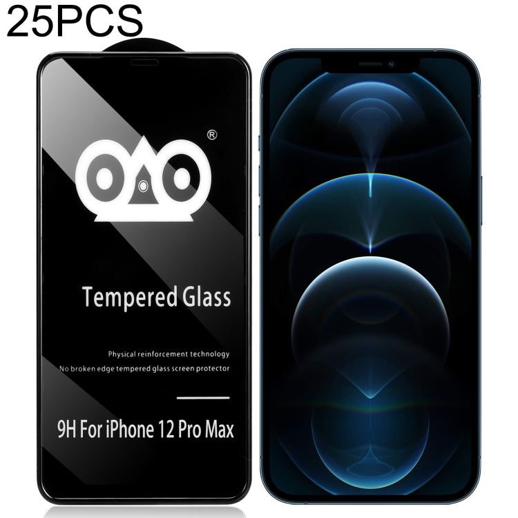 

25 PCS Shockproof Anti-breaking Edge Airbag Tempered Glass Film For iPhone 12 Pro Max