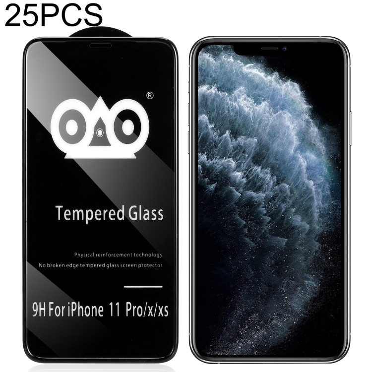 

25 PCS Shockproof Anti-breaking Edge Airbag Tempered Glass Film For iPhone 11 Pro