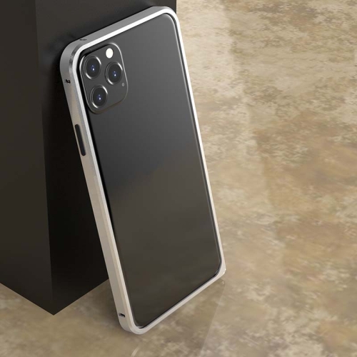 

LOVE MEI Metal Shockproof Waterproof Dustproof Bumper Frame Case For iPhone 11 Pro Max(Silver)