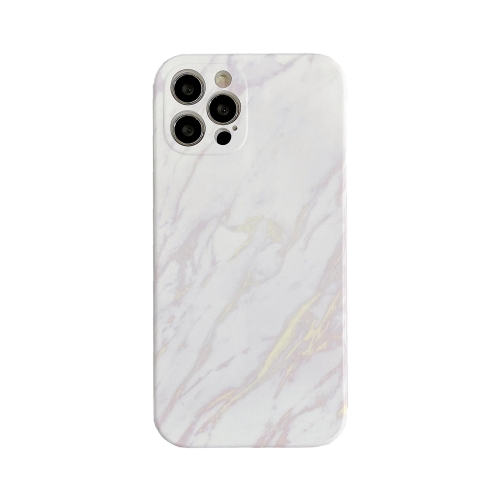 

Marble Pattern TPU Protective Case For iPhone 12 mini(White)