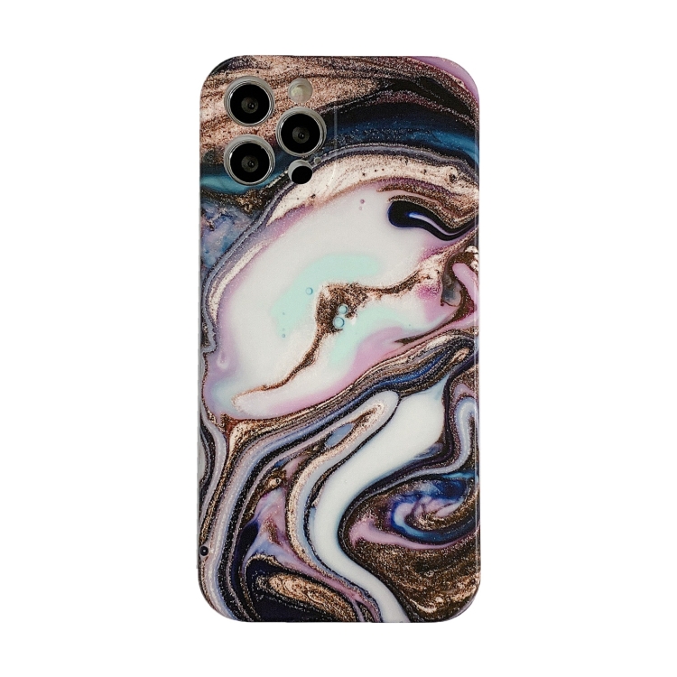 

Marble Pattern TPU Protective Case For iPhone 12 mini(Dark Waves)