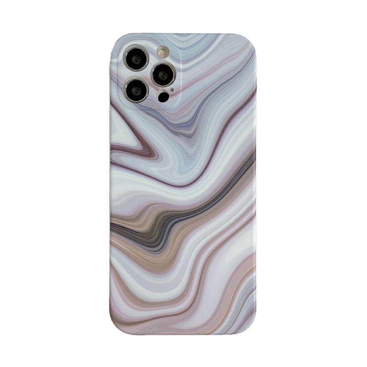 

Marble Pattern TPU Protective Case For iPhone 12 Pro Max(Brown Waves)