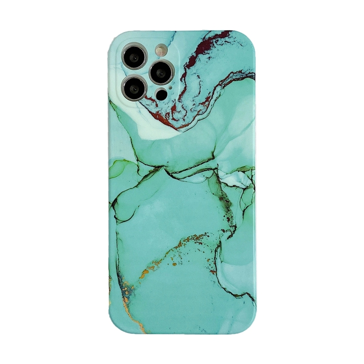 

Marble Pattern TPU Protective Case For iPhone 12 Pro Max(Green Sea Water)