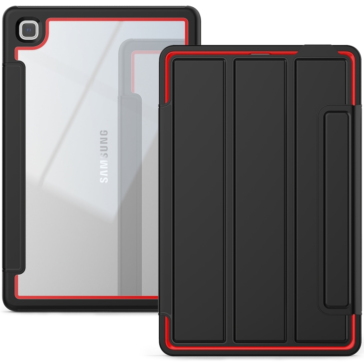 

For Samsung Galaxy Tab A7 10.4 (2020) Acrylic + TPU Horizontal Flip Smart Leather Case with Three-folding Holder & Wake-up / Sleep Function(Red)