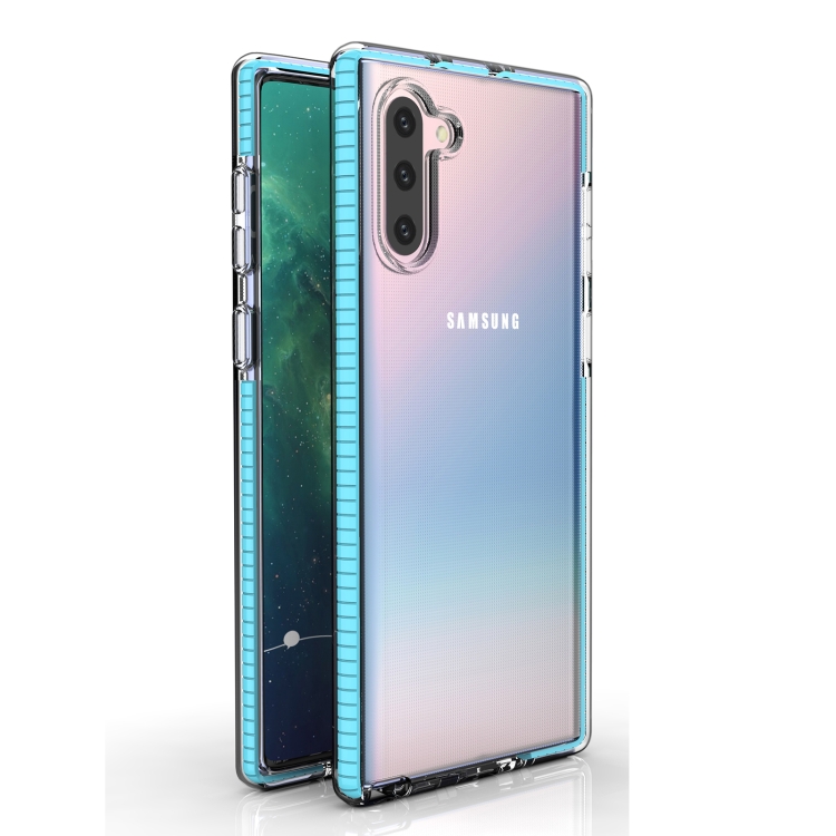 

For Samsung Galaxy Note10 TPU Double-color Shockproof Protective Case(Sky Blue)